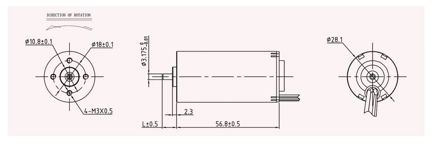 2857 motor outline