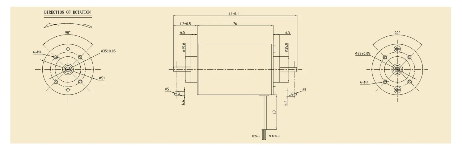 4896SA motor outline