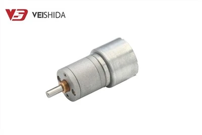 6V 12V इलेक्ट्रिक गियर मोटर 25 मिमी